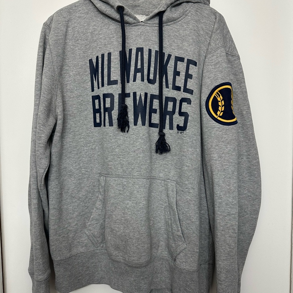 47 Brand Milwaukee Brewers Gray Hoodie